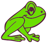 Cartoon Frog Profile